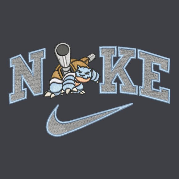 Nike Pokemon Blastoise Embroidered Adult Unisex Crewneck Sweatshirt - Picture 1 of 7